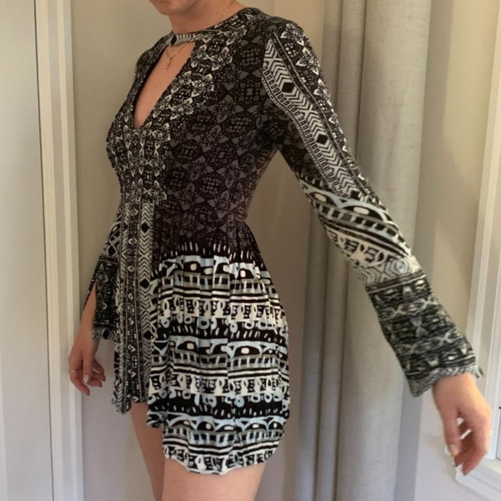 FREE PEOPLE GRAPHIC DRESS